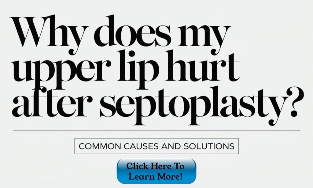 Lip pain after sinus surgery 