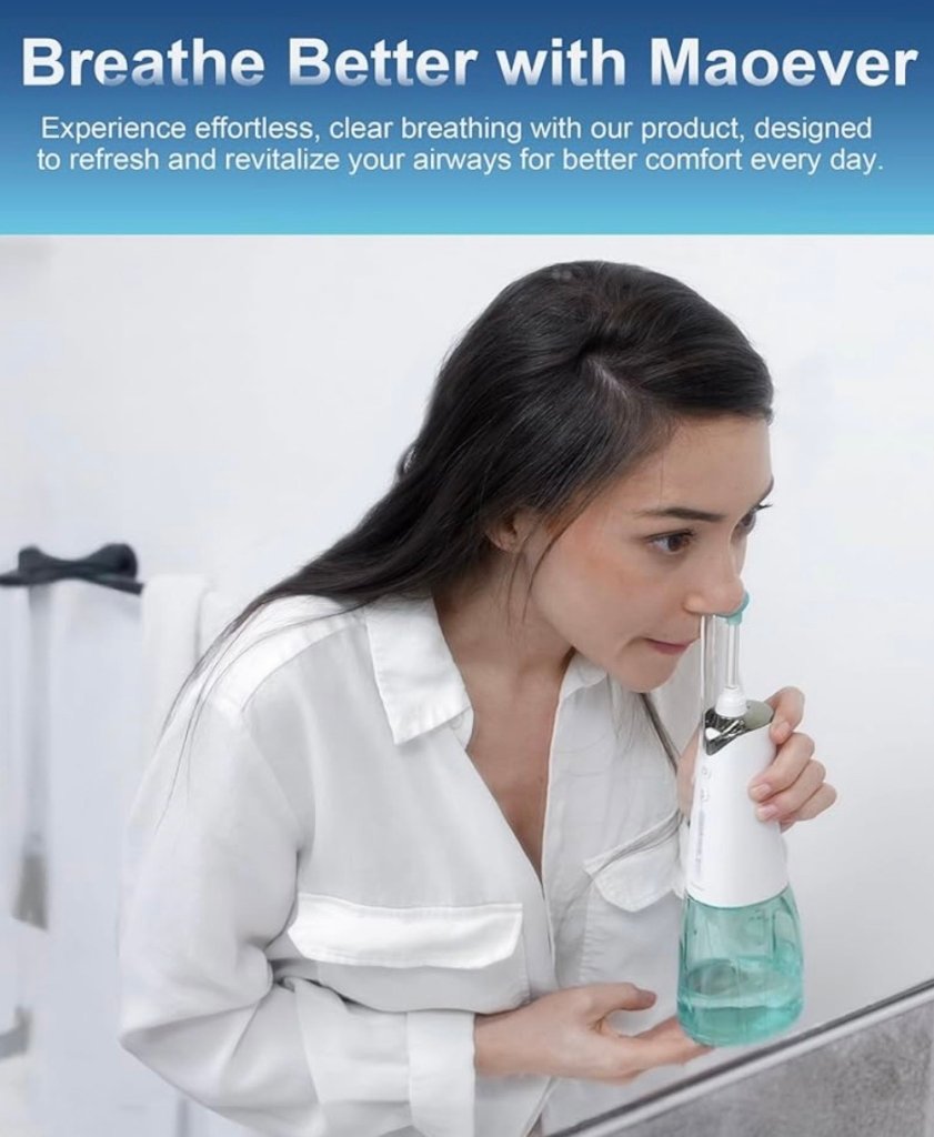 Cordlesss nose irrigation tool