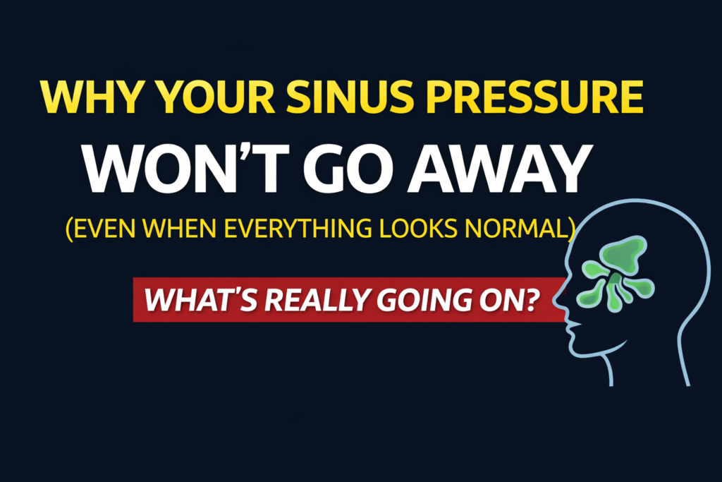 Why Your Sinus Pressure Won’t Go Away (Even When Everything Looks Normal)