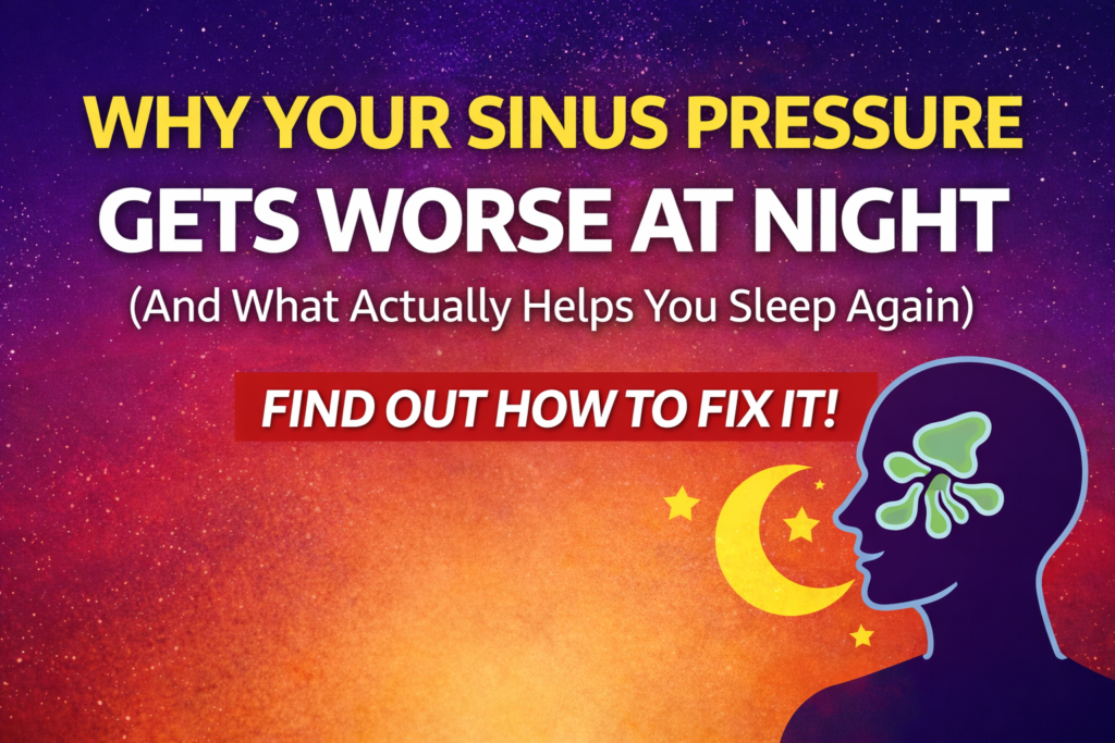 Why Your Sinus Pressure Gets Worse at Night (And What Actually Helps You Sleep Again)
